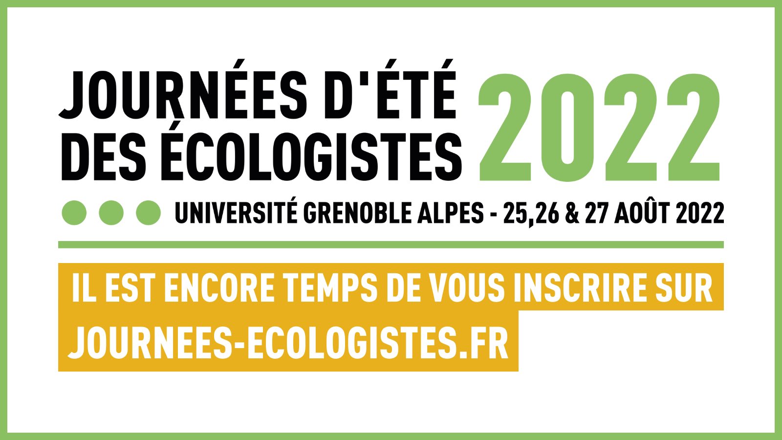 Journées d'été des écologistes